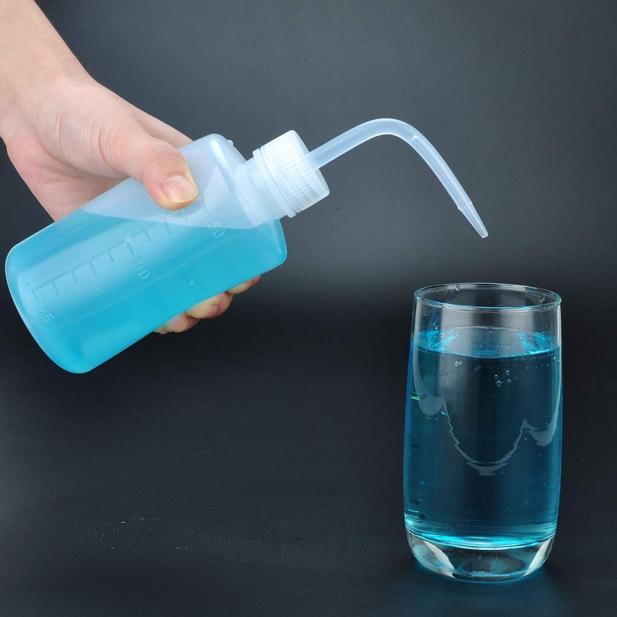 Plastic Squeeze Bottle Leak Proof, 250ml | 8.5oz White Wash Bottle Chemical, …