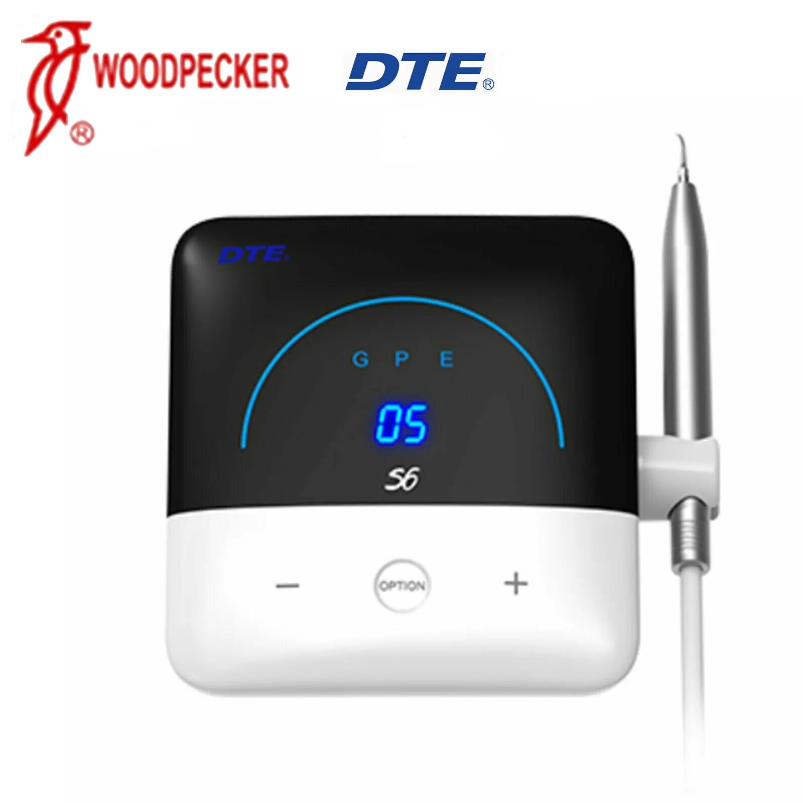 Woodpecker DTE Dental S6 Ultrasonic Piezo Scaler With 7 Tip HD-8H Handpiece 110V
