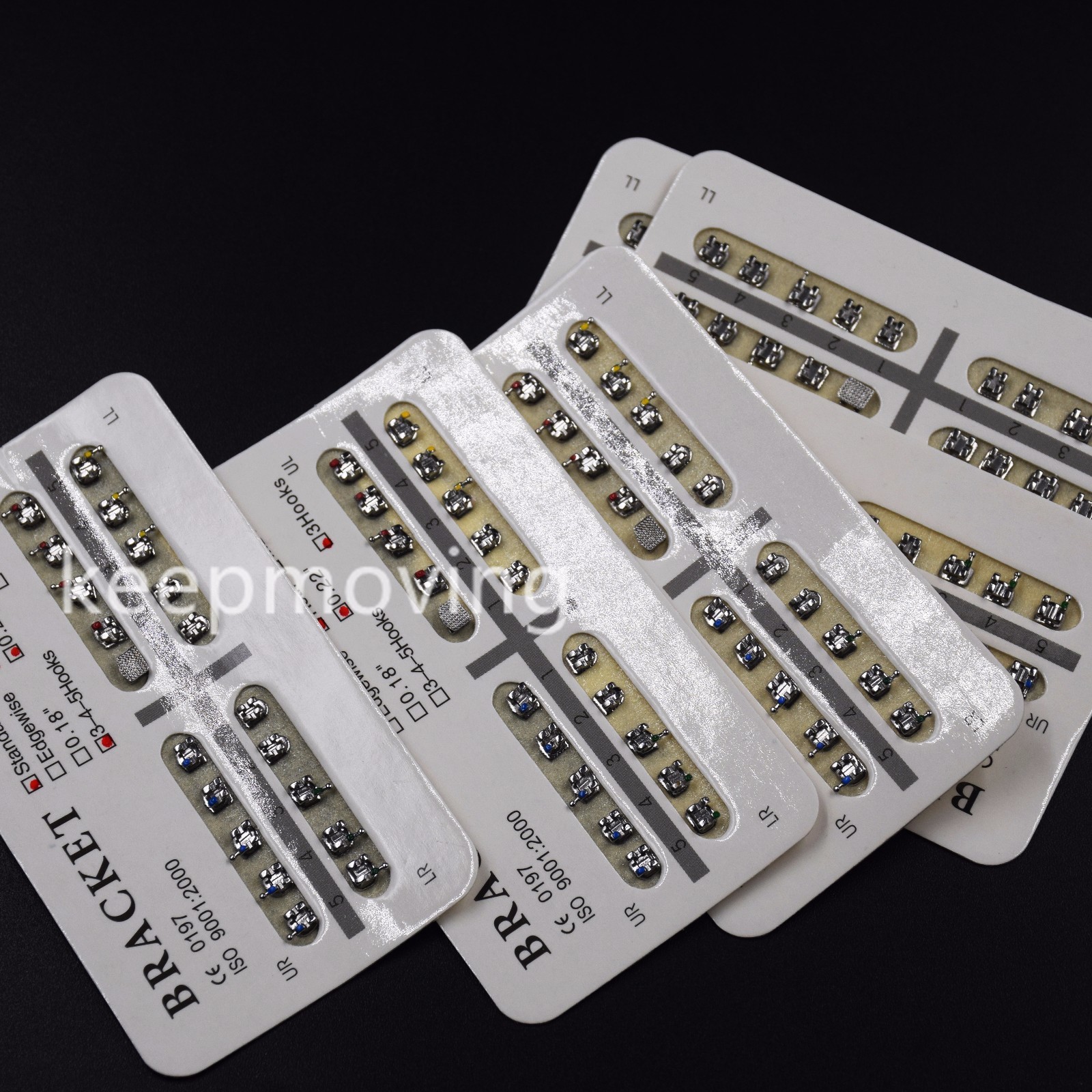 20 Pcs/Set Dental Bracket Braces Mini/Standard Roth/Edgewise/MBT 018/022 Hooks