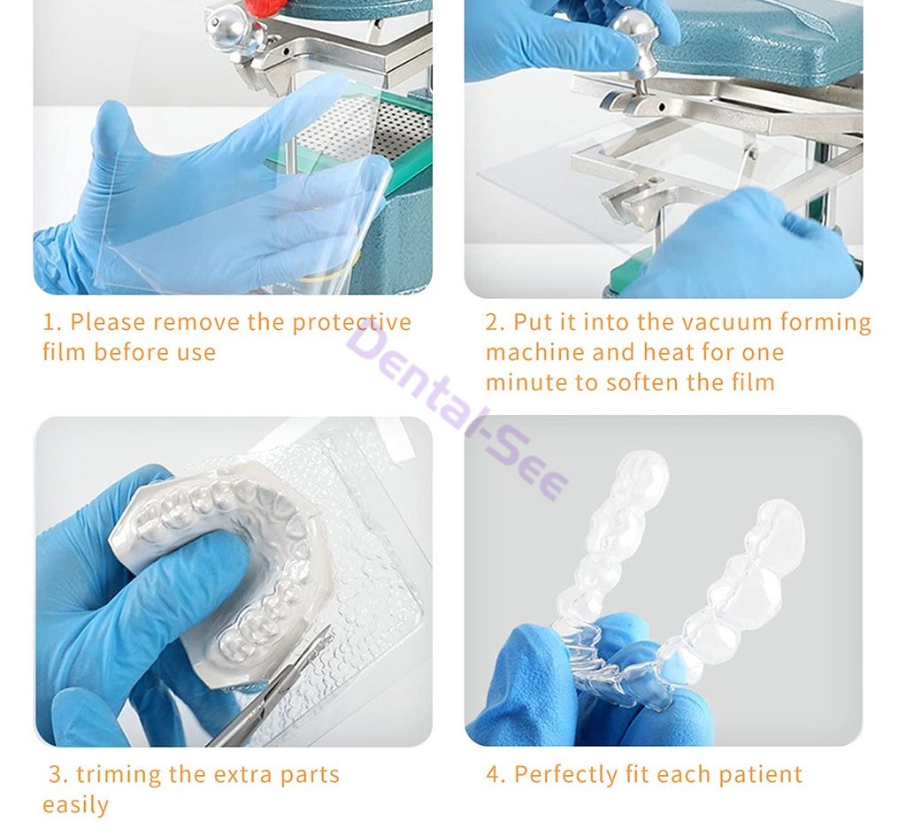 Dental Lab Splint Thermoforming Material Vacuum Forming Hard/Soft Sheet