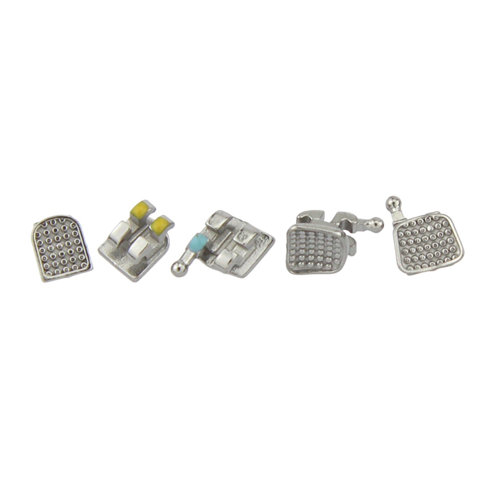 MIM MINI Orthodontic Brackets Dental Metal Brace Roth 022 018 345 Hooks 10 Kits