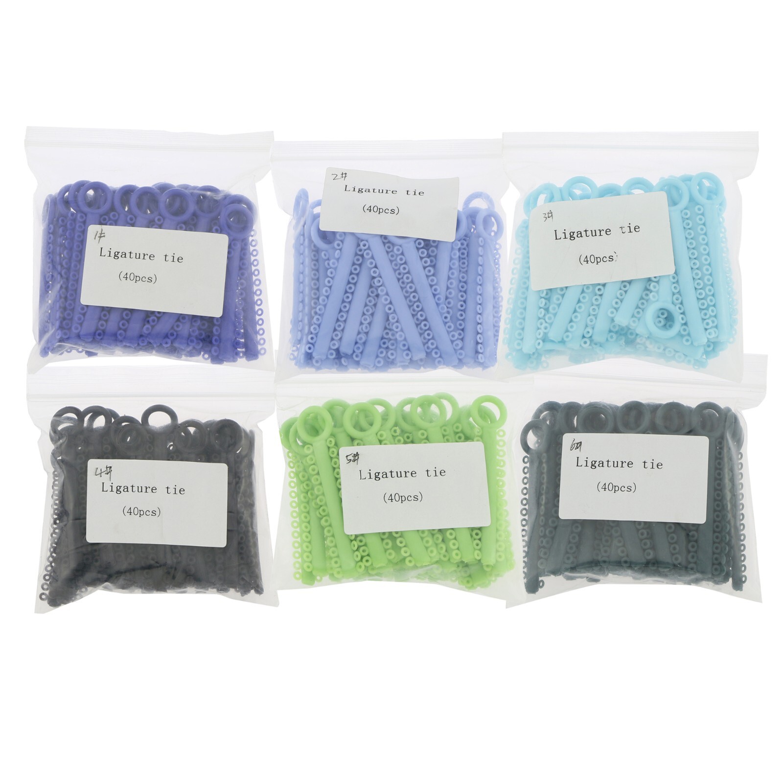 1040 Dental Orthodontic Ligature Ties Elastic Rubber Bands Ligaduras Ortodoncia