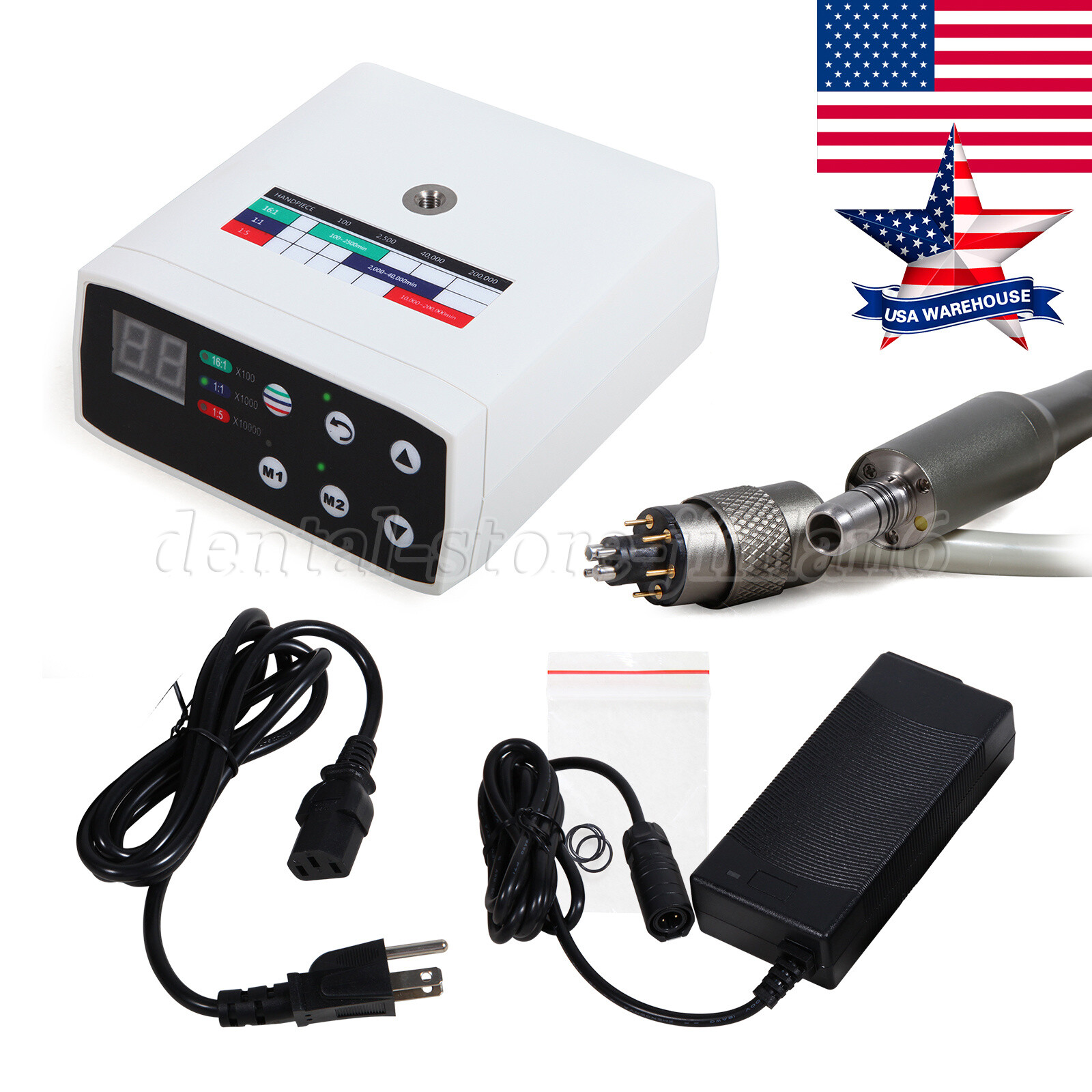 Dental Electric Brushless LED Motor fit NSK KAV Fiber Optic Handpiece NEW