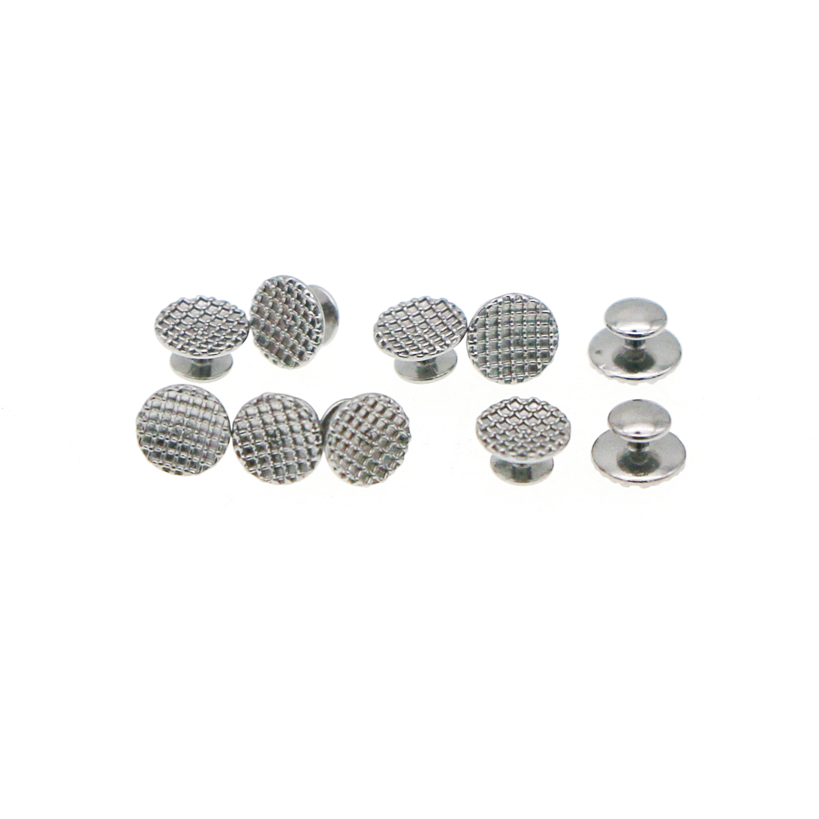 100Pcs Metal Lingual Buttons Bondable for Dental Orthodontic Round Mesh Base