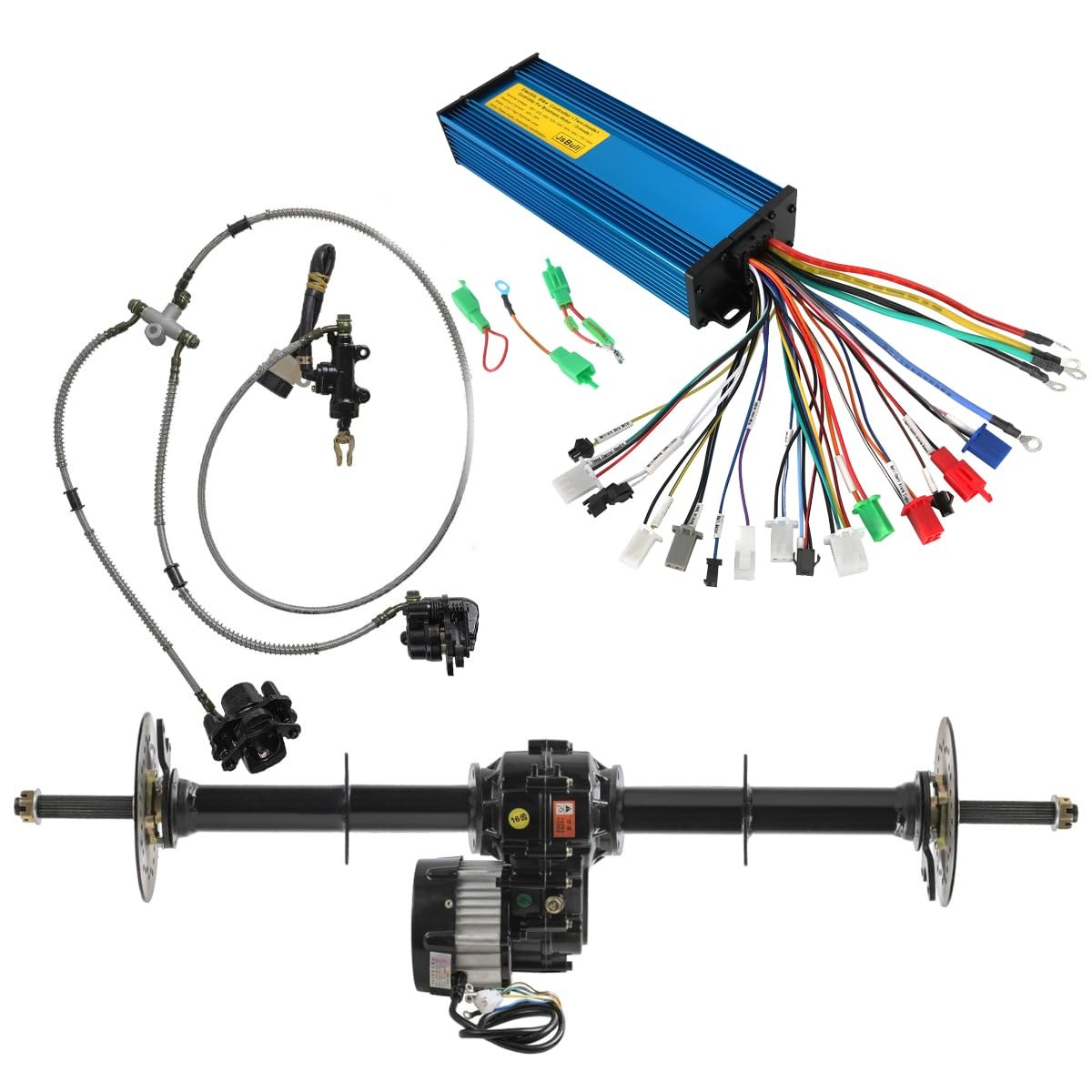 48V 1000W Brushless DC Motor 40 Rear Axle Drive Shaft Kit Golf Cart ATV Go Kart