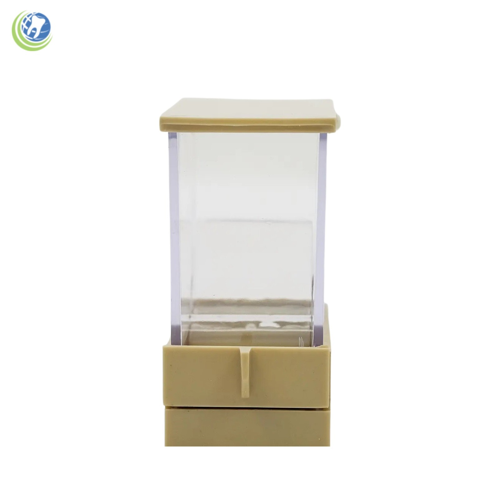 Dental Cotton Roll Dispenser Holder Organizer Deluxe with pull-out tray Beige