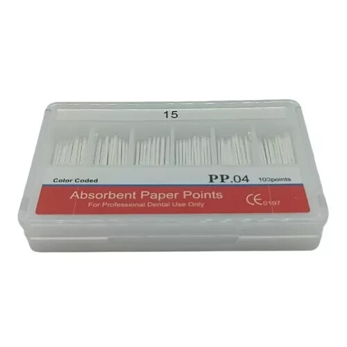5Boxes Dental Root Endodontics Absorbent Paper Point Taper PP.04 15# Disposable