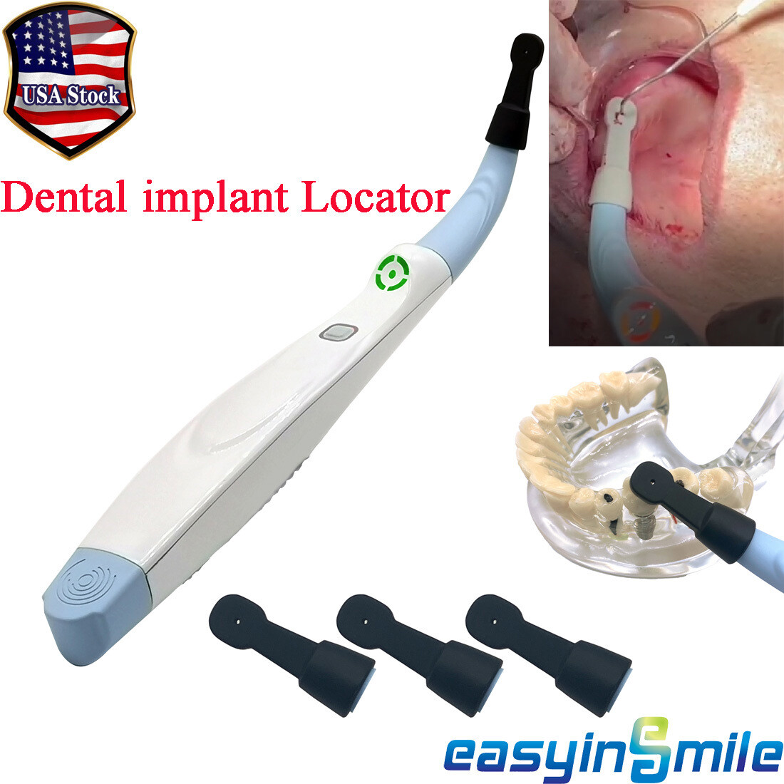 Dental Medical Implant Locator Smart Spotting Detector +3pc 270° Spotting Sensor