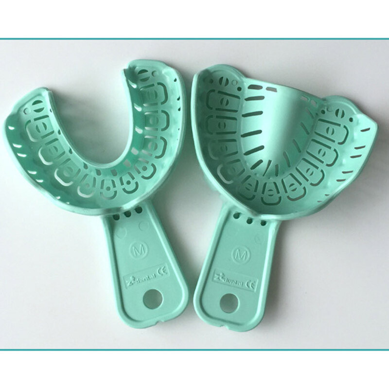 6pcs/set Disposable Dental Plastic Impression Implant Tooth Trays L/M/S