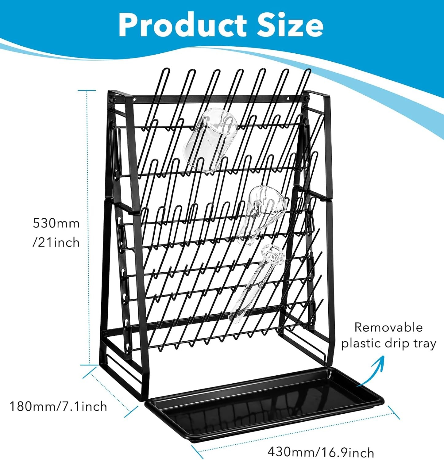 Lab Drying Rack Bottle Draining Rack Lab Glassware,Bottle Drying Stand Clean Dry