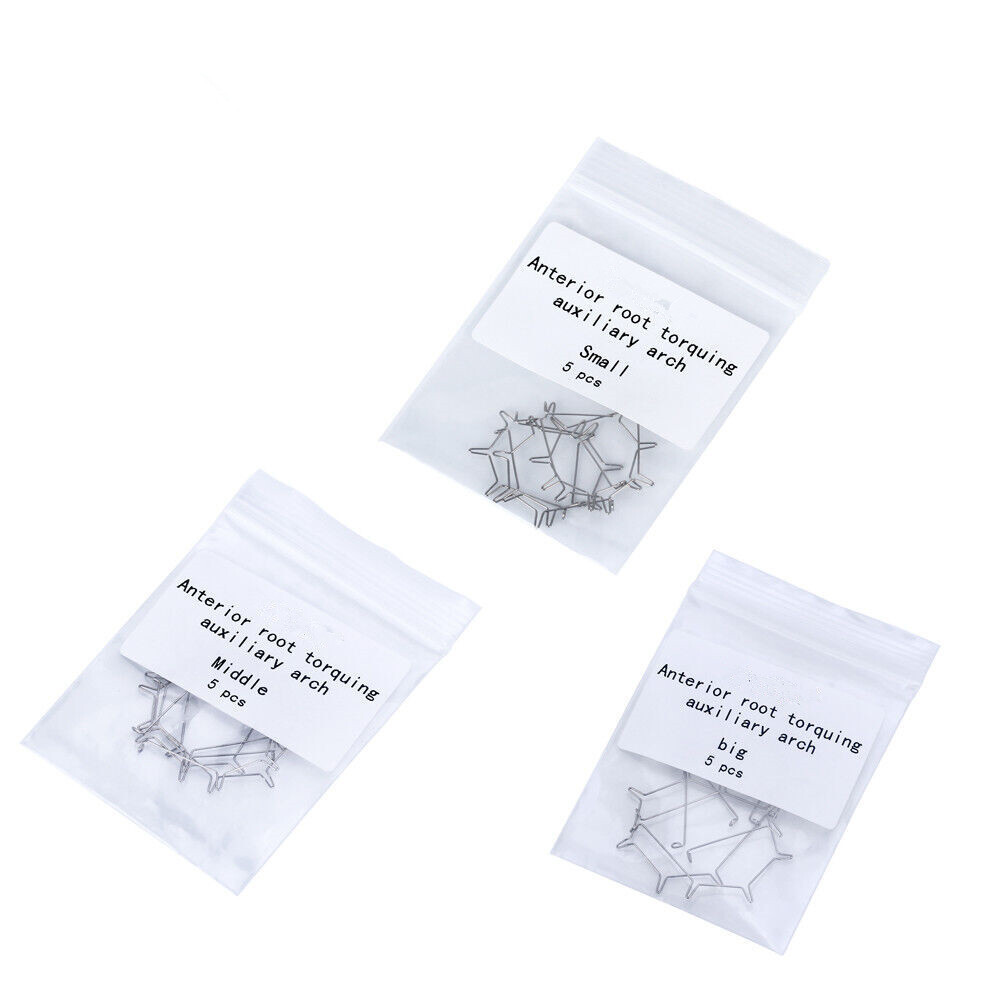Dental Orthodontic Anterior Root Torquing Auxiliary Arch Torque Spring 5 Pcs/kit