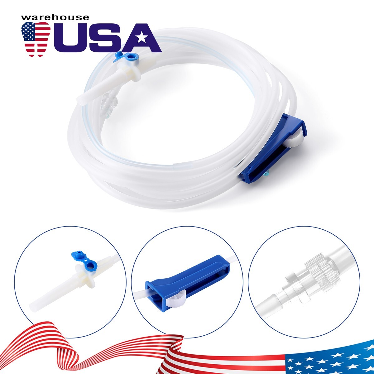 Dental Implant Surgery Irrigation Tubing Disposable Tube A Type 291cm Fit NSK