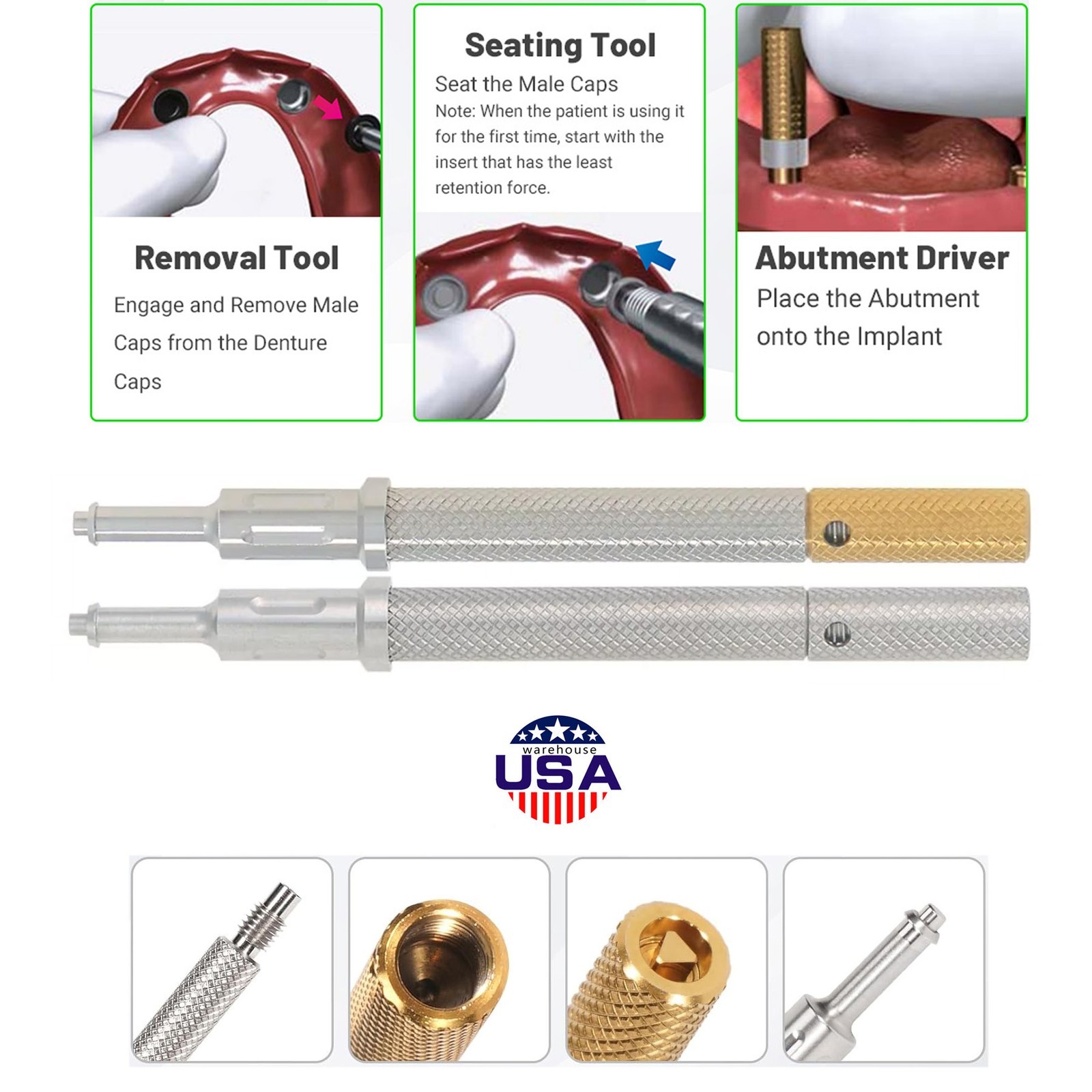 US Zest Nobel Biocare Active Locator Abutment NP/RP Implant Conical Connection