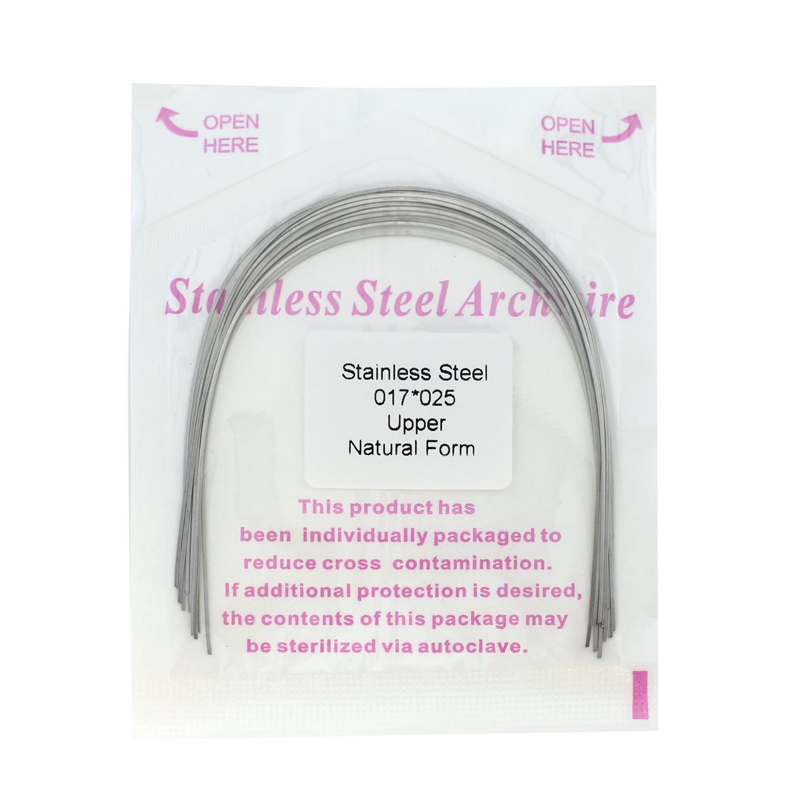 Dental Orthodontic Stainless Steel Archwires Natural Form Rectangular 16×22