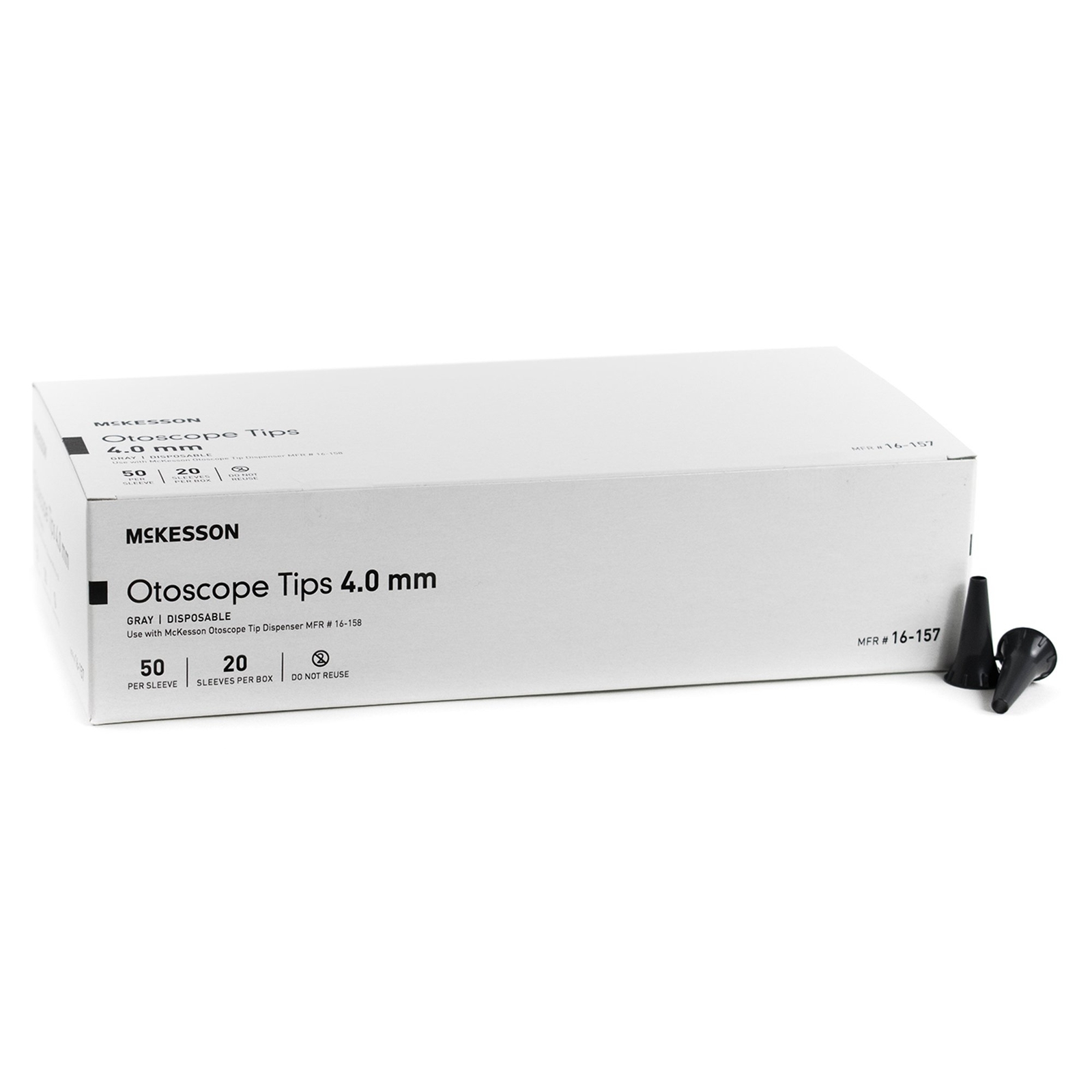 McKesson Disposable Ear Speculum Tip 16-157 4 mm 1000 per Box