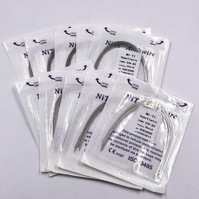 Dental Ortho Niti Super Elastic Rectangular Round Arch Wire Ovoid/Square/Natural