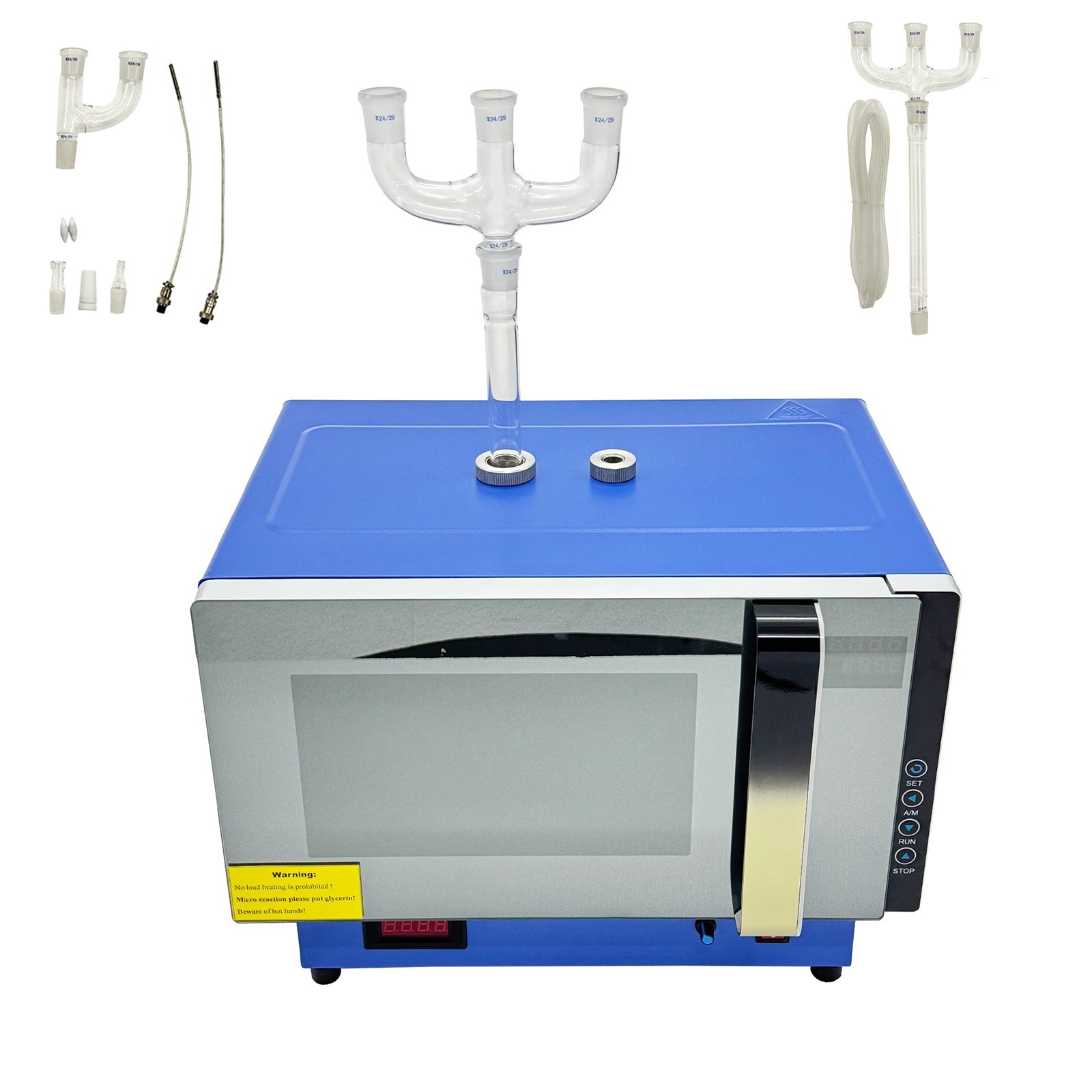 Lab Variable Frequency Microwave Chemical Reactor Temperature Control