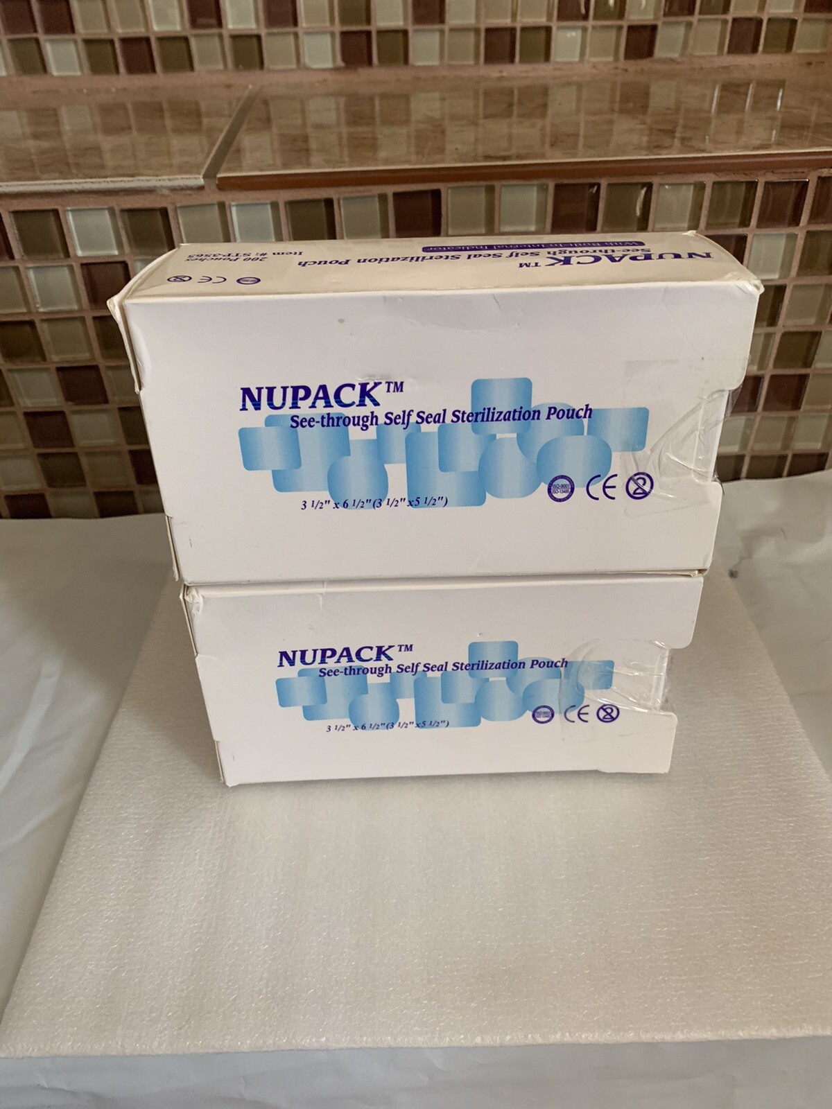 Maytex Autoclave Sterilization Pouch 3 1/2 X 5 1/4” Lot Of 2 Boxes/200 Each NEW