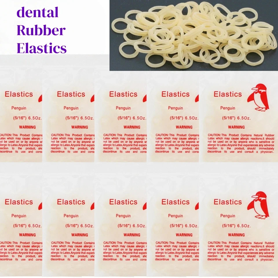 Dental Orthodontic Elastics Rubber Bands Ortho Latex Braces 3.5/5.0/6.5 OZ