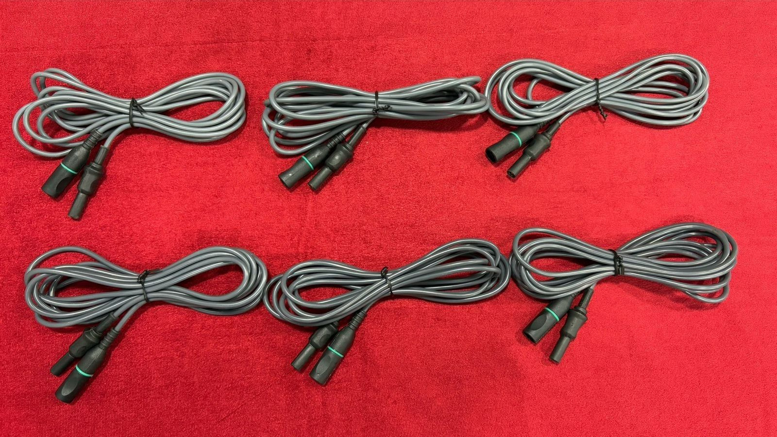 Laparoscopic Bipolar Cable Cord 4mm Silicon Material Best Quality Reusable-6pc