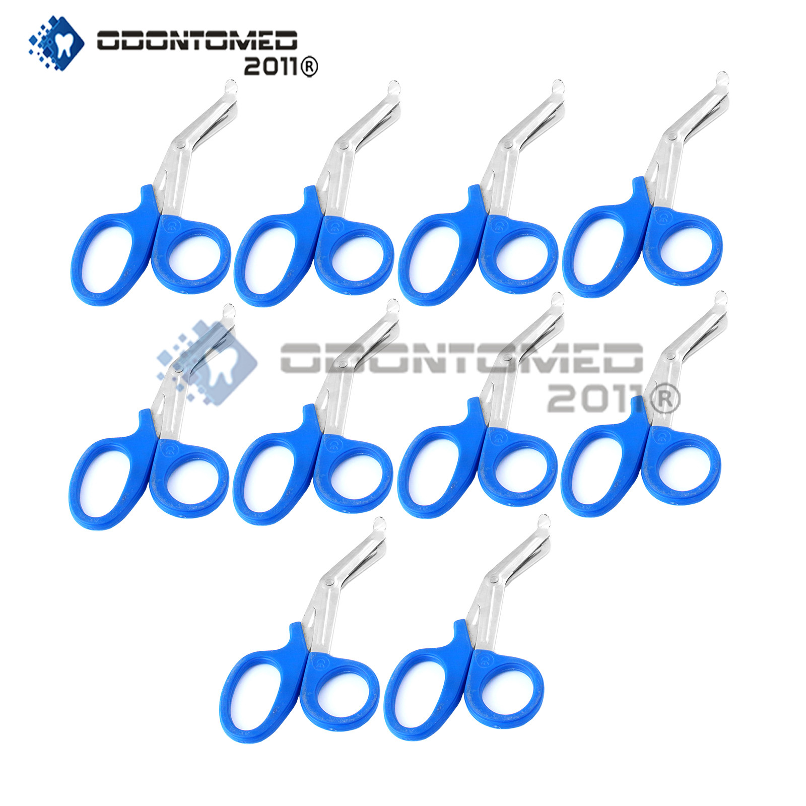 10 Pcs New Blue Utility Scissors 5.5″ Multi-Purpose Diy Ems Emt Universal Shears