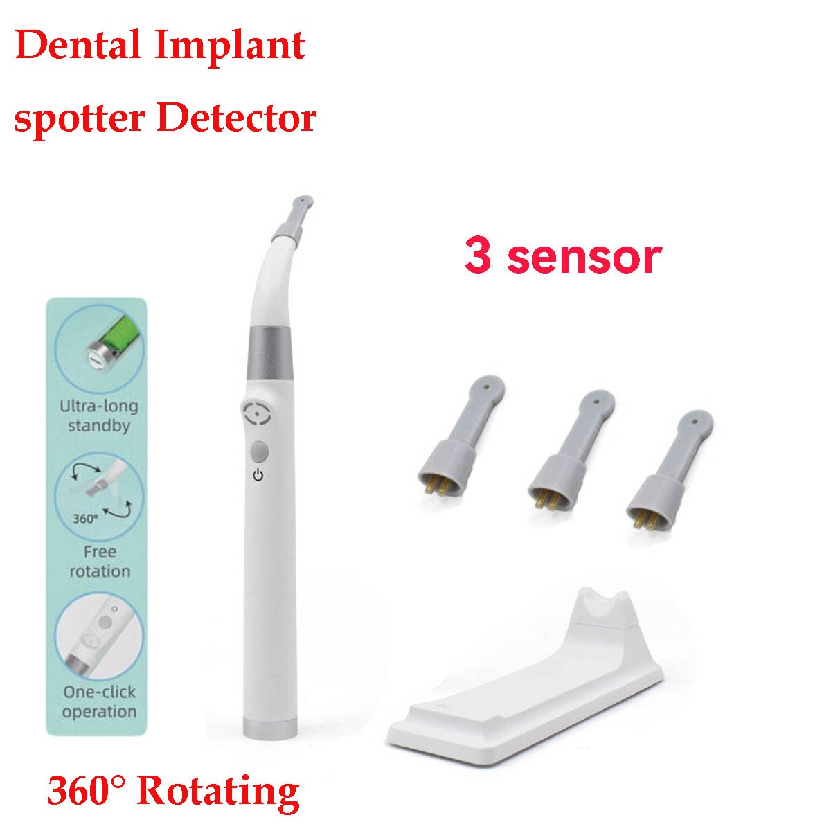Dental Implant Spotter Detector 3D Locator Sensor 360°Finder Rotating Head