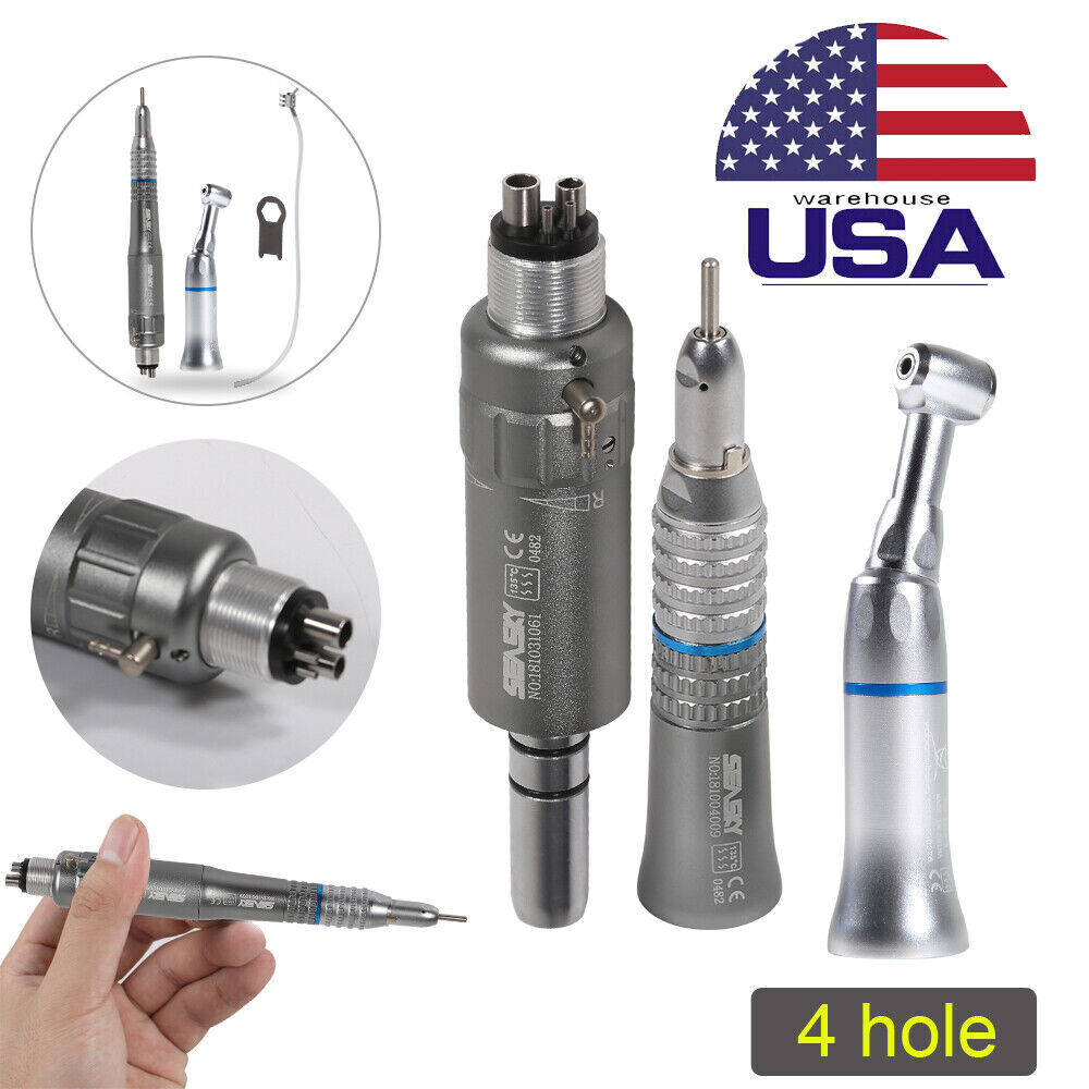 Dental Low Speed Handpiece Push 1:1 Contra Angle /Straight /Air Motor 2H/4H YAD