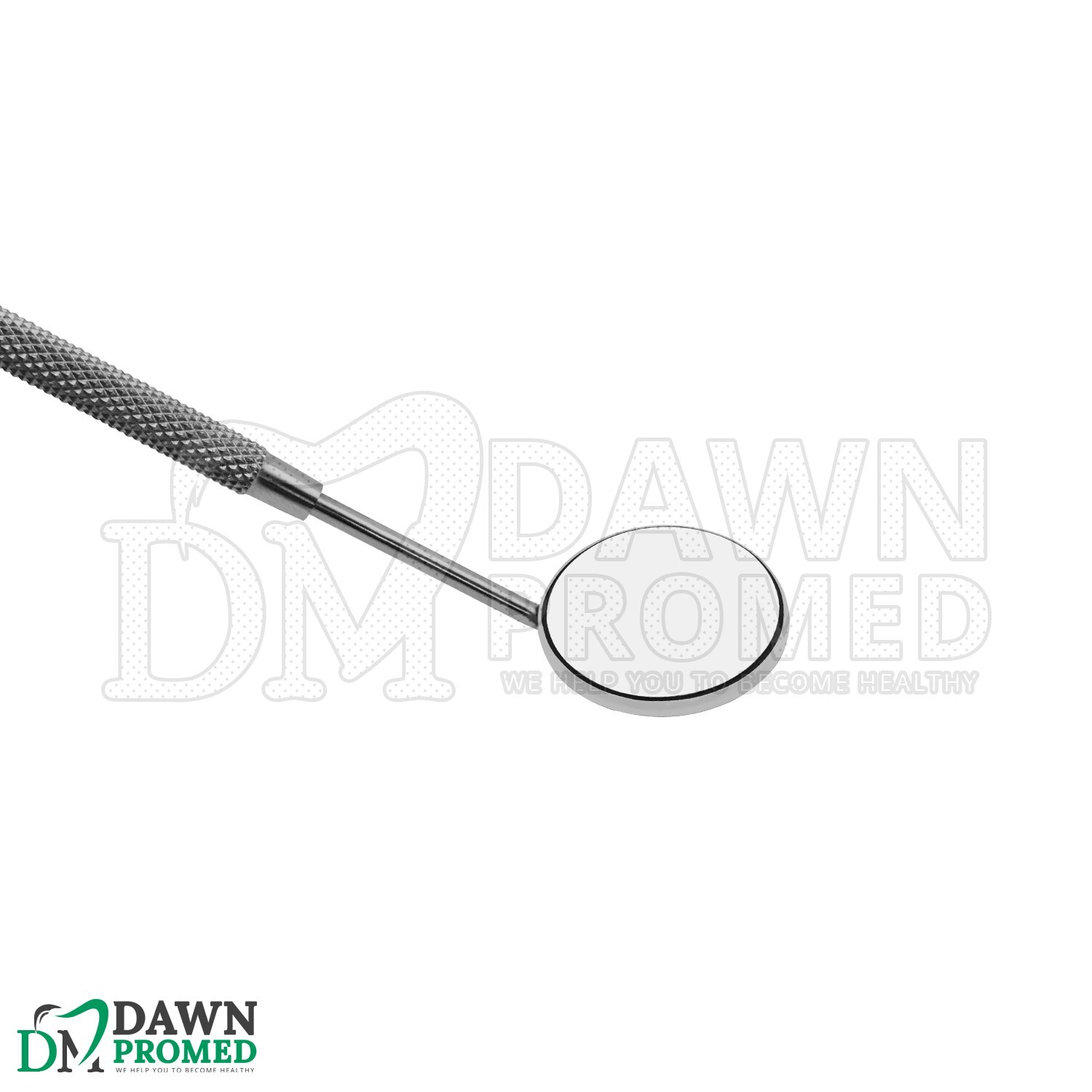 12 Pcs Dental Mouth Mirror #5 Front Surface Simple Stem W/Handle Teeth Cleaning
