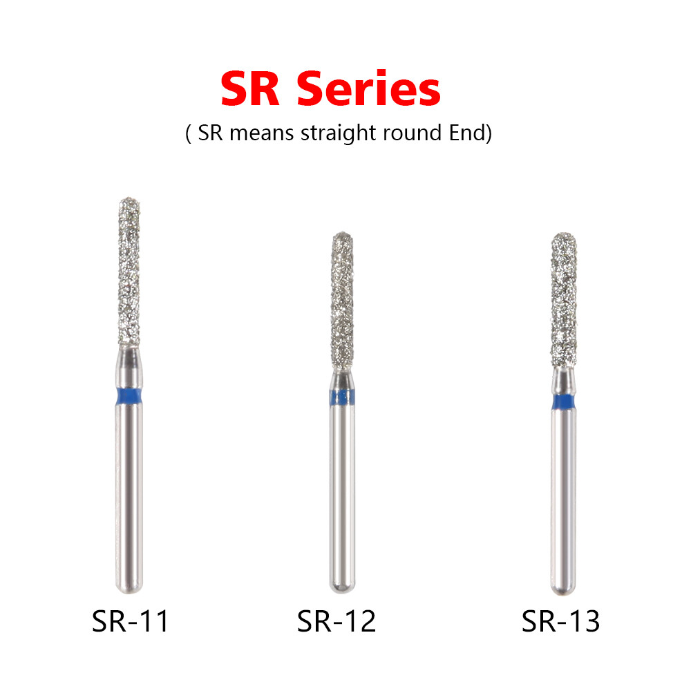 SANDENT Dental Diamond Burs for High Speed Handpiece FG1.6mm FG Bur SR