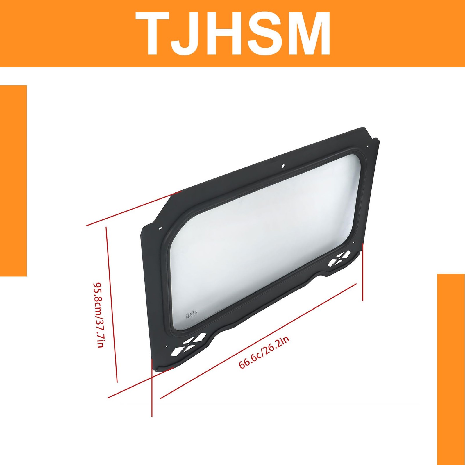 Full Glass Windshield With Wiper Replacement for RZR XP 1000 2014-2018