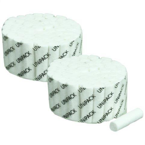 Cotton Rolls, 1-1/2″ x 3/8″, UniPACK, 2000 Rolls/Box, UCR