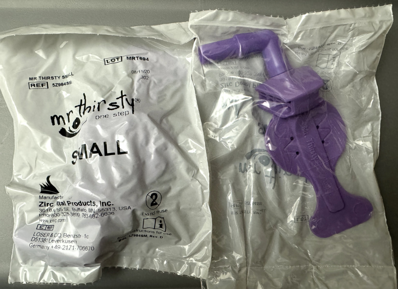 Zirc Dental Mr Thirsty One-Step Isolation Pedo Small 50Z986SM Hands Free Suction