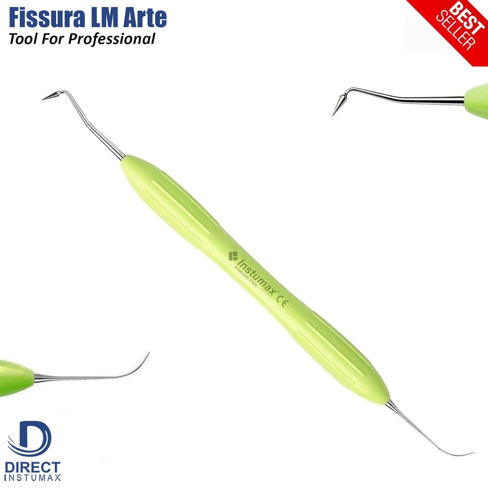 Dental LM Fissura & Condensa Composite Filling Instruments Silicone Handle