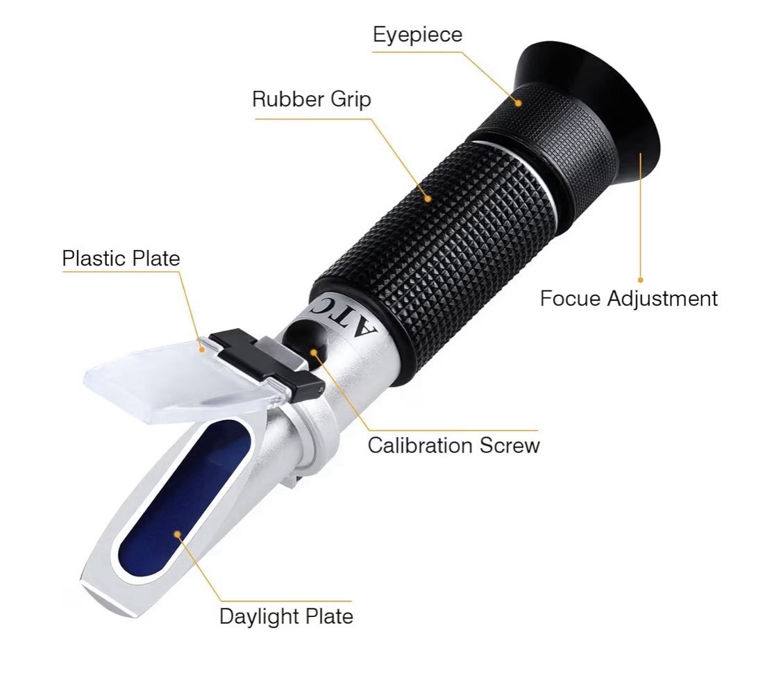 Brix Refractometer With ATC Handheld Portable Meter IMMEDIATE FREE SHIPPING!!