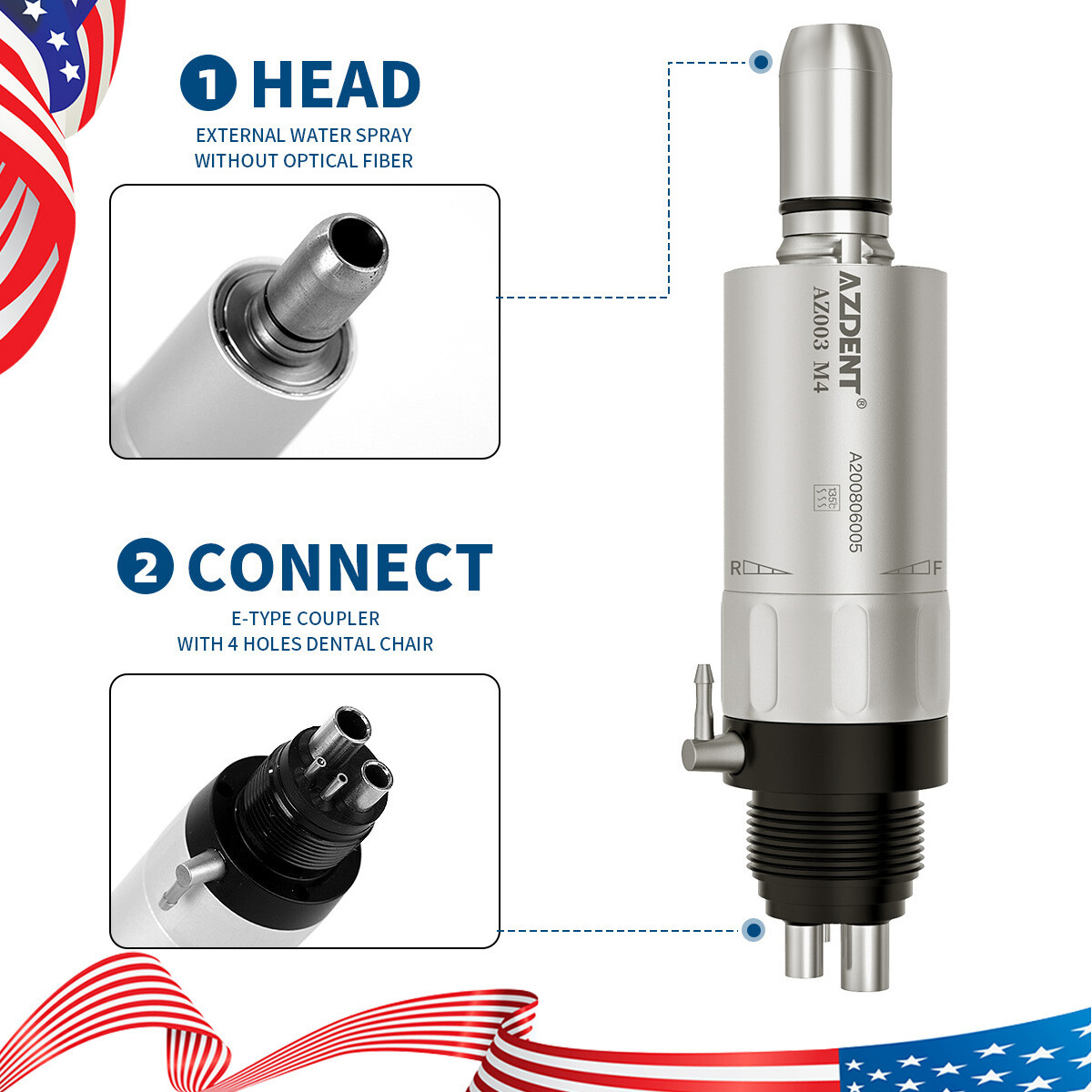 Portable Dental Mobile Delivery Unit System Air Compressor /Handpiece 4Holes