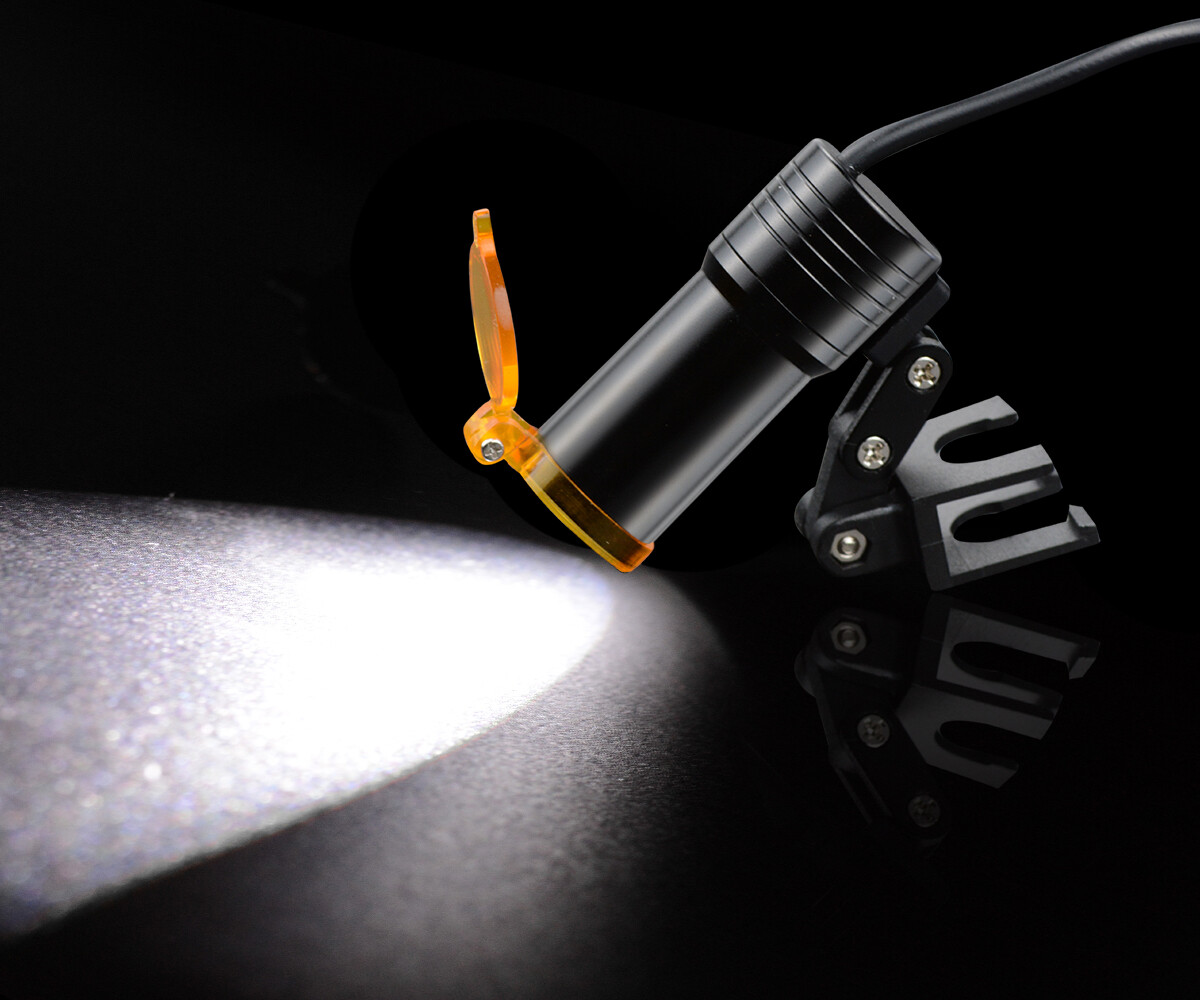5W Dental Normal Clip LED Headlight High Power Lamp+Light Shield DY-007 Black US