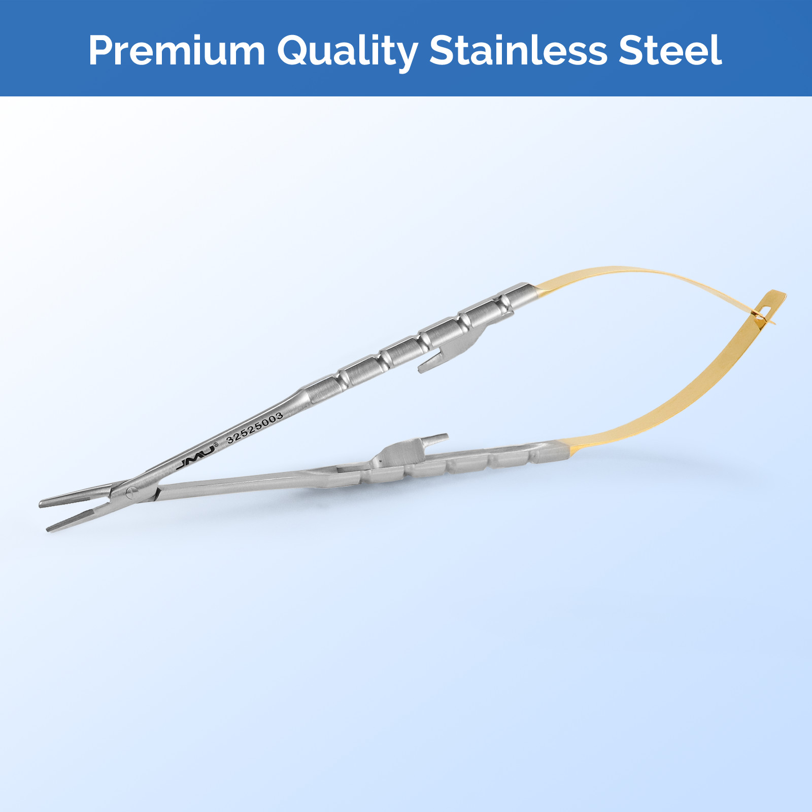 JMU Straight Castroviejo Perma Sharp Needle Holder 15cm/5.9″ primarily for grasp