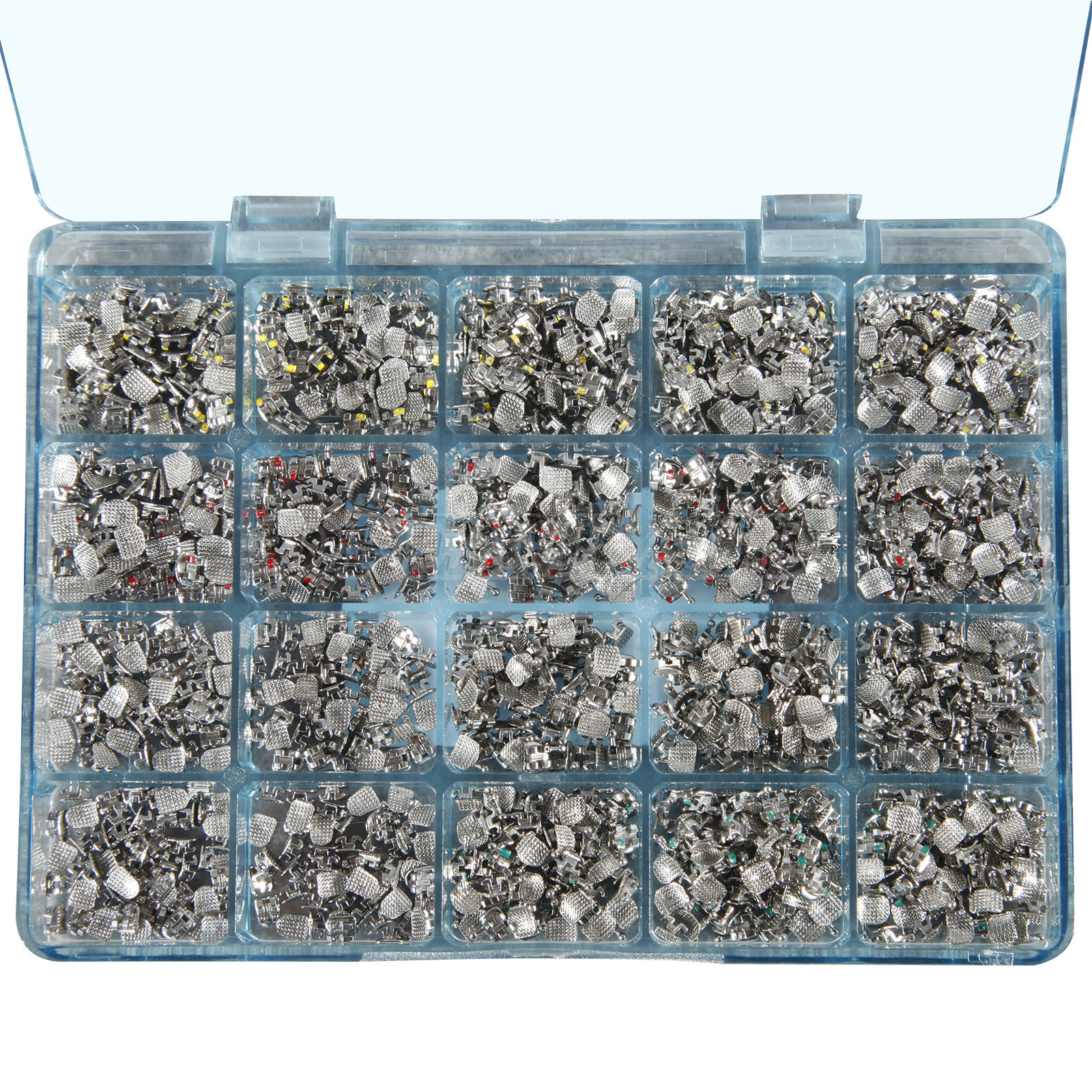 1000 PCS Dental Metal Orthodontics Brackets Brace MINI MBT.022 345 Hooks #2 M