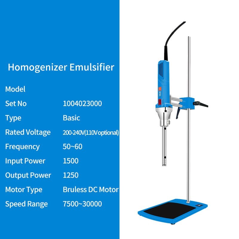 High Speed Homogenizer High Shear Lab Emulsifier Disperser Mixer 7000-34000r.p.m