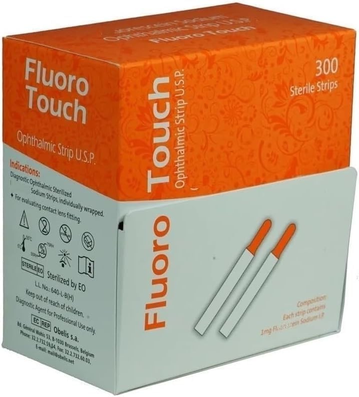 3 Boxes Fluorescein Eye Strips Ophthalmic Diagnostics – 900 Strips Total Supply