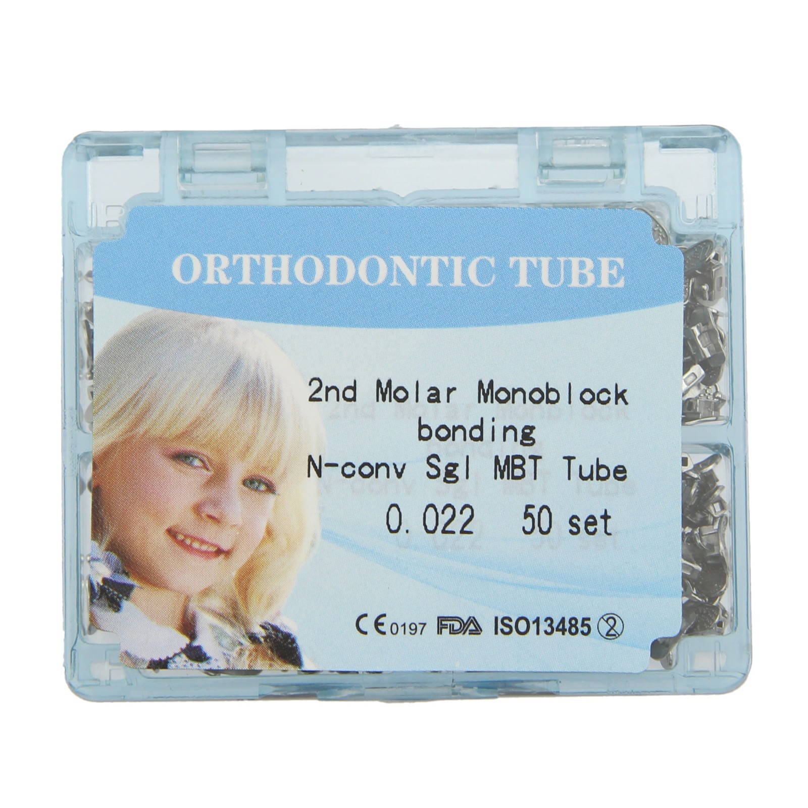 50 Set Dental Orthodontic One Piece Buccal Tubes 1st 2nd Molar Mono MBT Roth 022