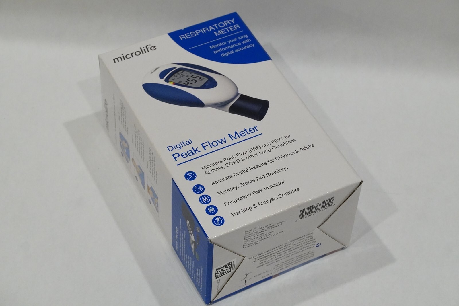 Microlife Peak Flow Respiratory Meter/Respiratory Meter BRAND NEW SEALED NIB a11