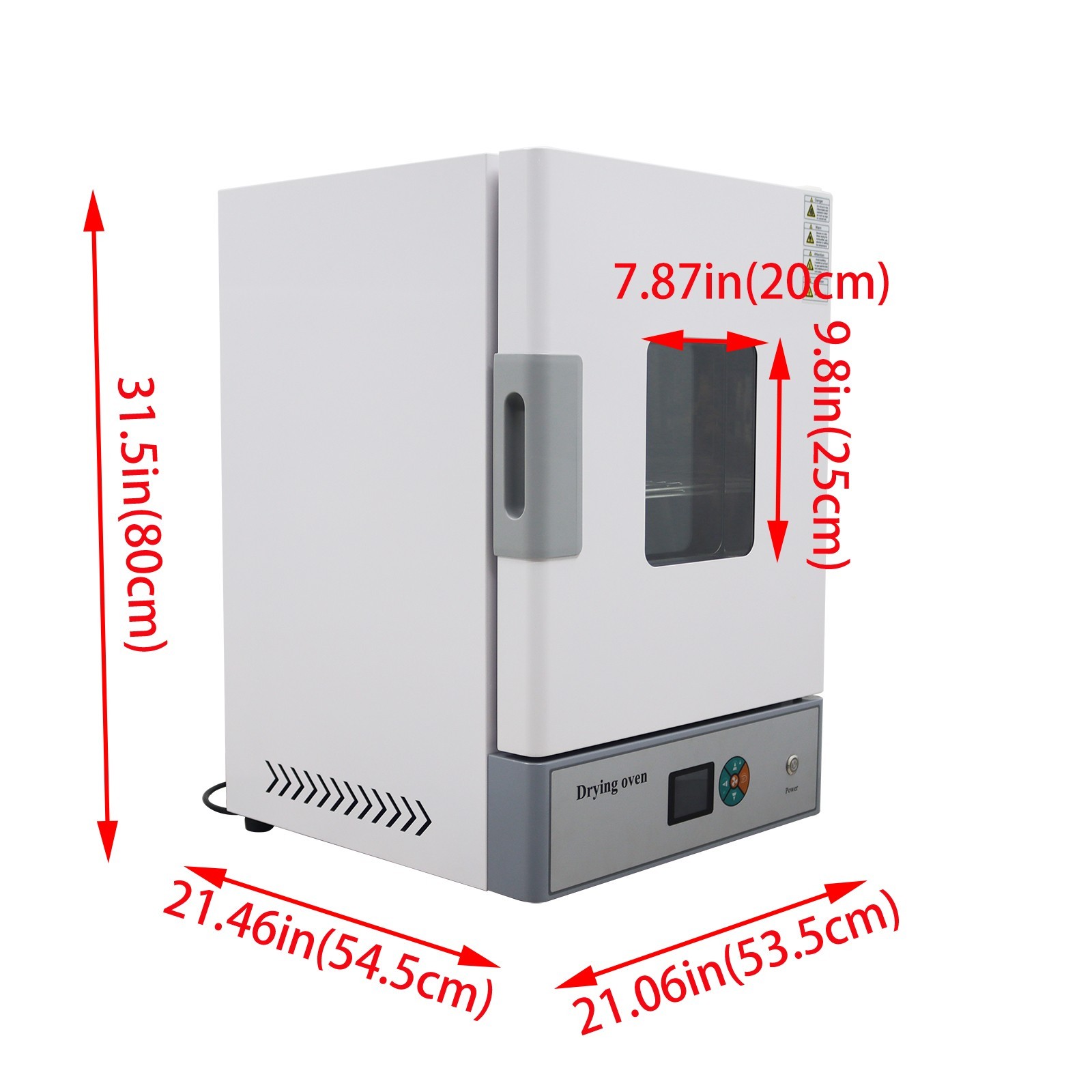 Used! 110V Lab Digital Forced Air Convection Drying Oven Baking Heat Cabinet 72L