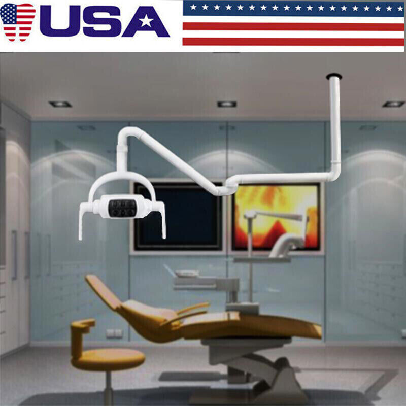 KWS Dental LED Oral Light Ceiling-mounted Surgical Operating Lamp 6 LED with Arm
