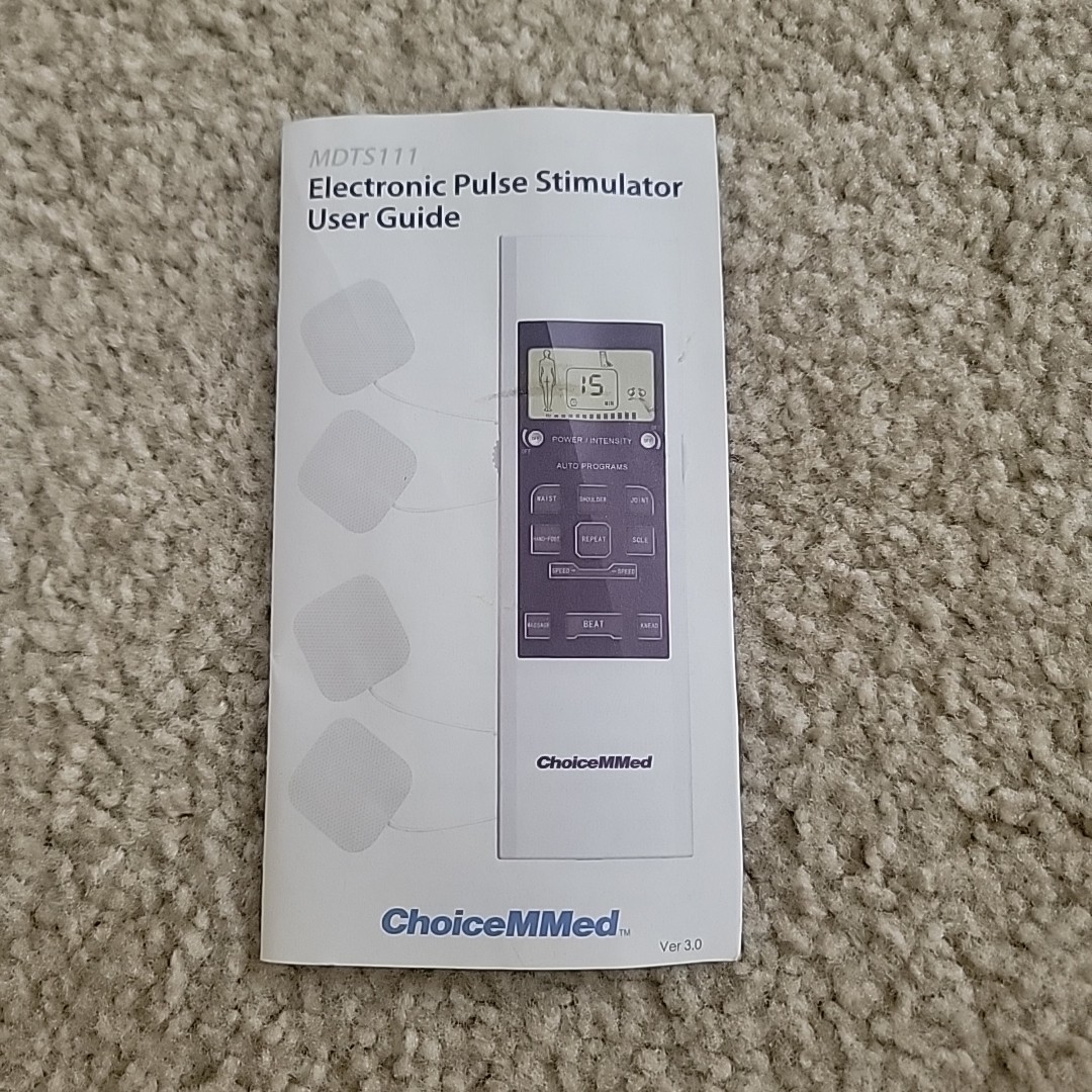 ChoiceMMed Electronic Pulse Stimulator Pain Relief System USED Needs New Battery