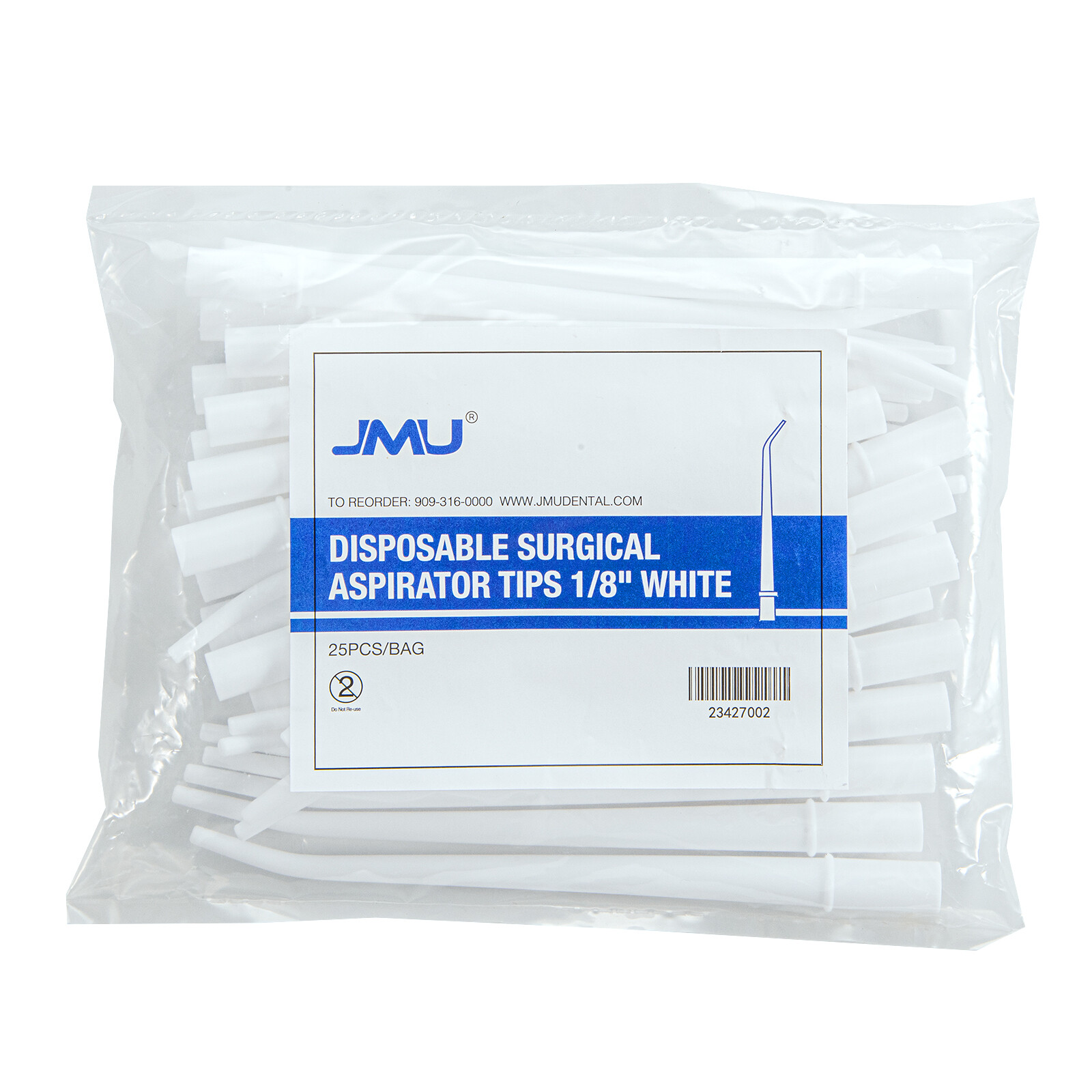 100PCS JMU Disposable Dental Surgical Aspirator Tip Suction Saliva Ejector Tube