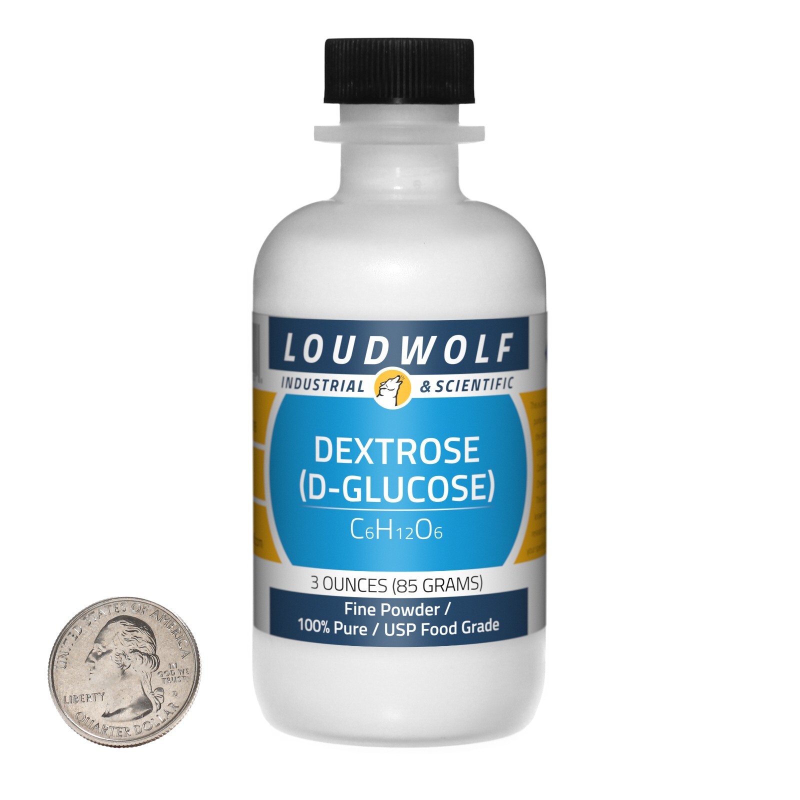 Dextrose / 2.3 Pounds / 12 Bottles / 100% Pure USP Food Grade / Fine Powder