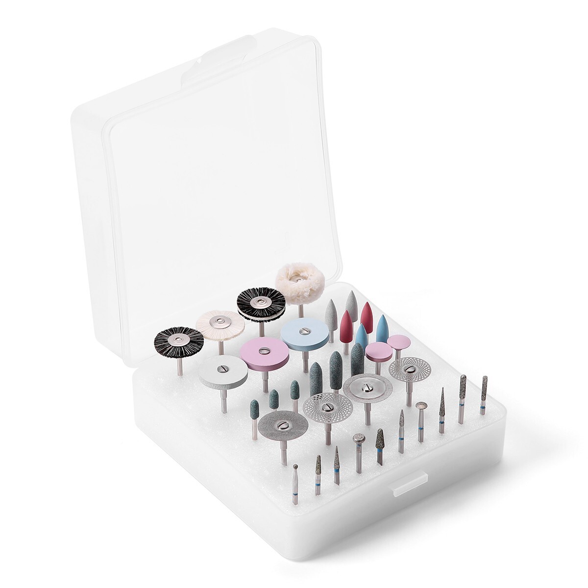 35pcs AZDENT Dental Lab Polishing Kit HP Shank For Ceramics Porcelain