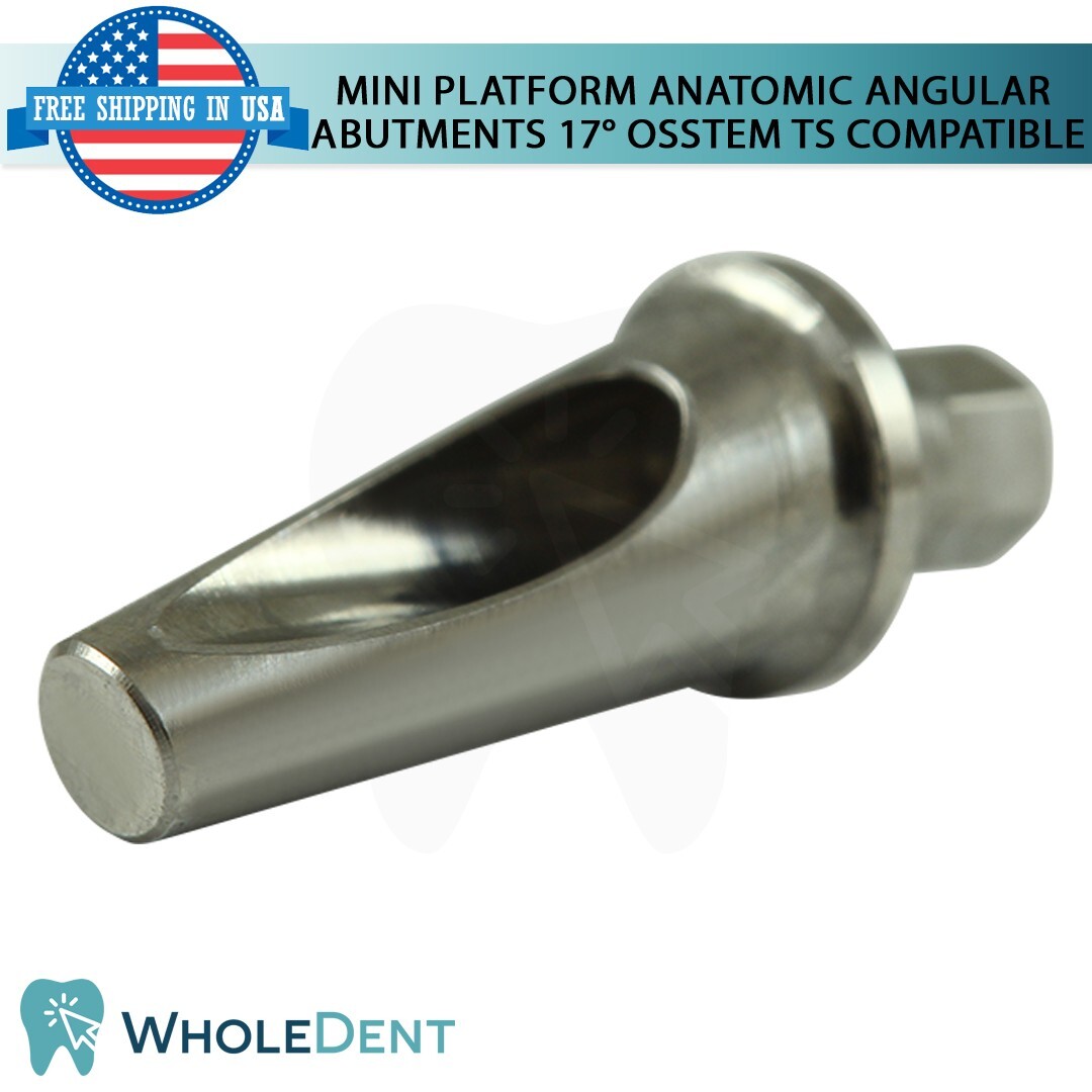 5x Mini Angled Anatomic Abutment 25° Titanium Dental Osstem® TS Compatible