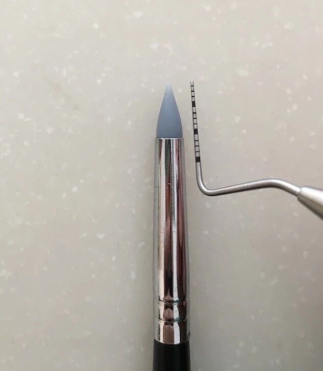 Dental Composite Resin Veneer Cement Porcelain Brushes Silicone Brush Pen 5Pcs